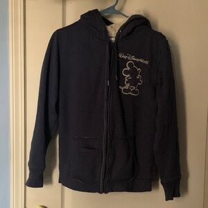 Disney parks Blue Hoodie with Mickey Silhouette